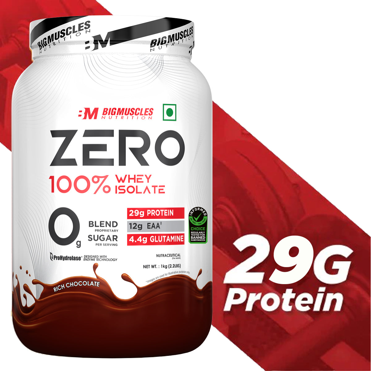 Big Muscles Nutrition Zero Whey Protein - Distacart
