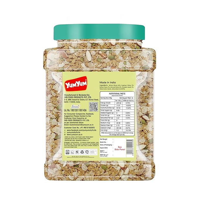 Yum Yum Zero Added Sugar Muesli Jar - Dista