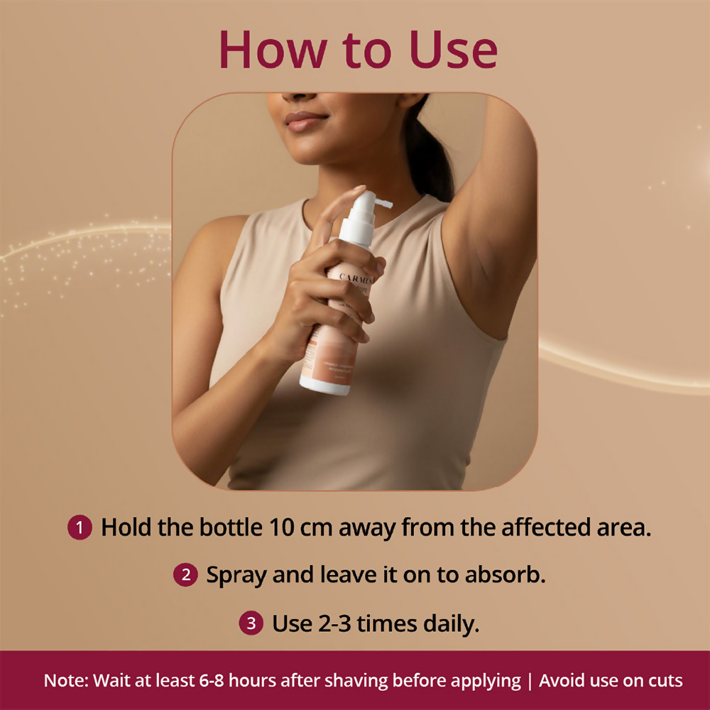 Carmesi Restore Underarm Spray With 5% Glycolic Acid - Distacart