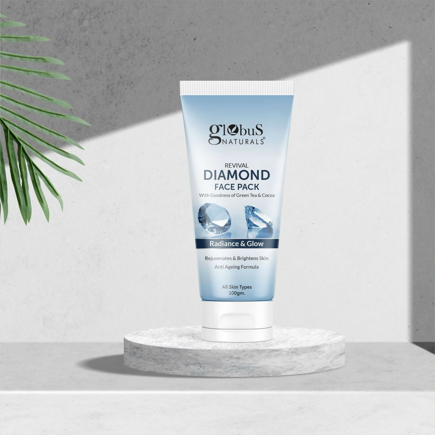 Globus Naturals Revival Diamond Face Pack, Natural & Ayurvedic Formula - Distacart