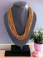 Thumbnail for Inhanns Handmade Beaded Multilayer Necklace, 20 Layers - Gold - Distacart