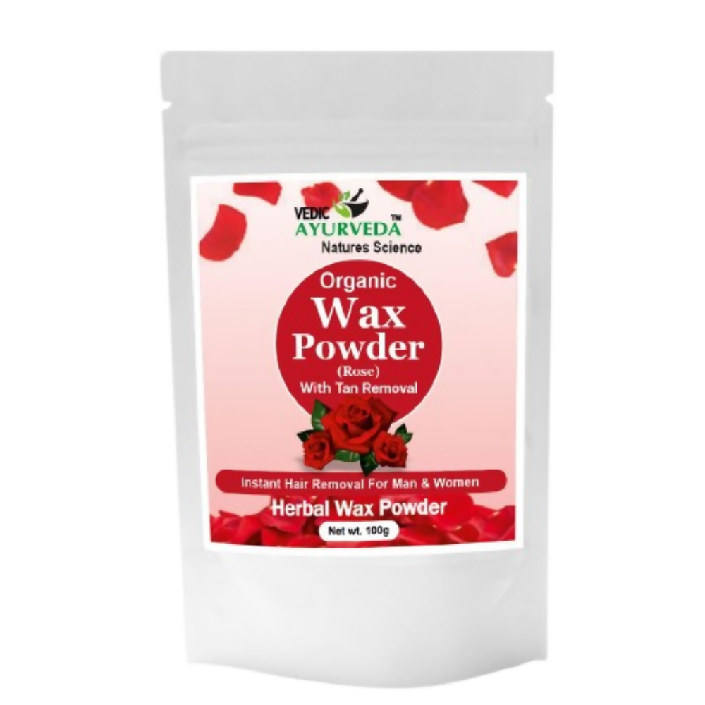 VedicAyurveda Herbal Wax Powder - Rose - Dista