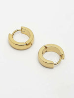 Thumbnail for NVR Men's Gold Plated Hoop Earrings - Distacart