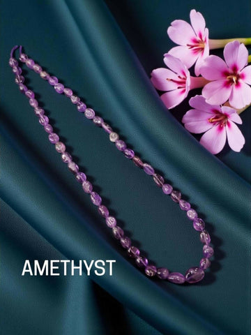 Joban Fashion Women Lavender Gemstone Necklaces, Amethyst Graduated - Distacart