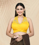 Thumbnail for Joban Fashion Women's Yellow Embroidered Stitched Blouse