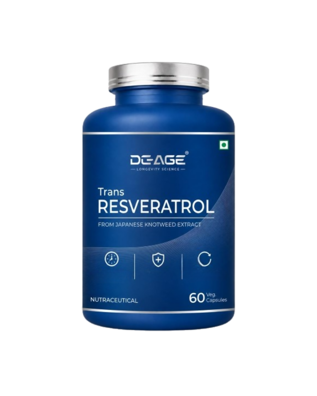 Pure Nutrition DeAge Trans Resveratrol 500mg Veg Capsules - Dista