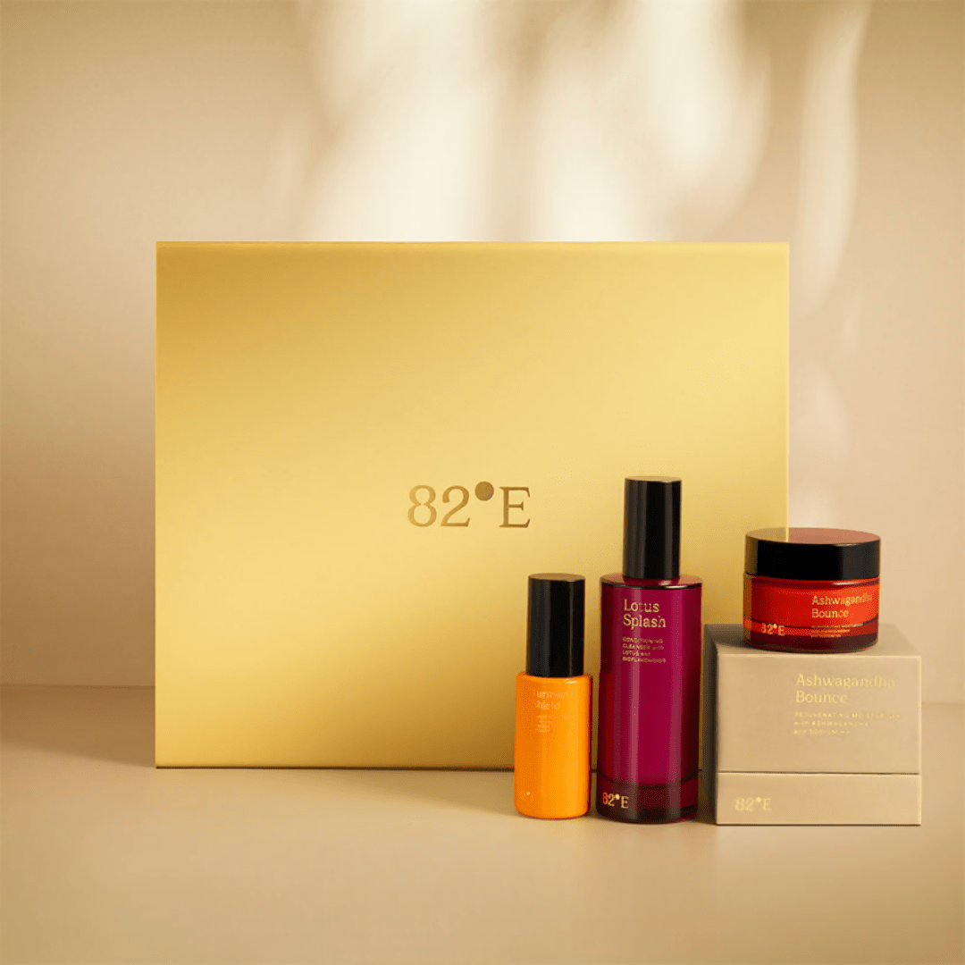 82°E By Deepika Padukone The Skincare Gift Kit In Gold - Distacart