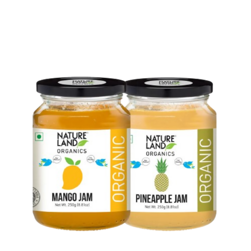 Nature Land Organics Mango Jam+Pineapple Jam - Distacart