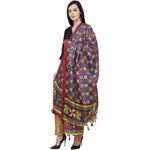 Thumbnail for A R Silk Tussar Multi Print Fancy Dupatta Color Multi color Dupatta or Chunni
