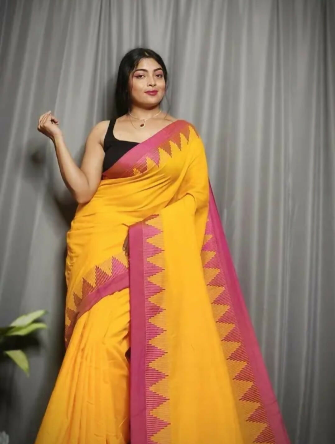 ECDCPKCHTempleSareeYellow (1)