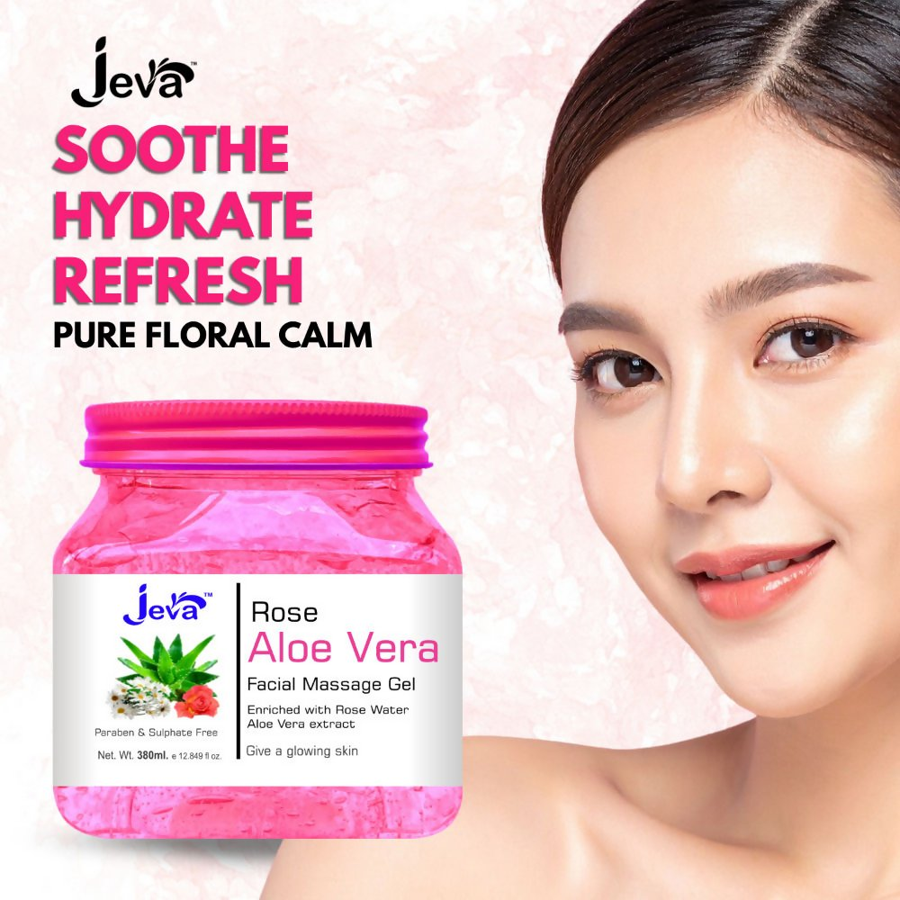 Jeva Rose and Aloe Vera Facial Massage Gel - Dista