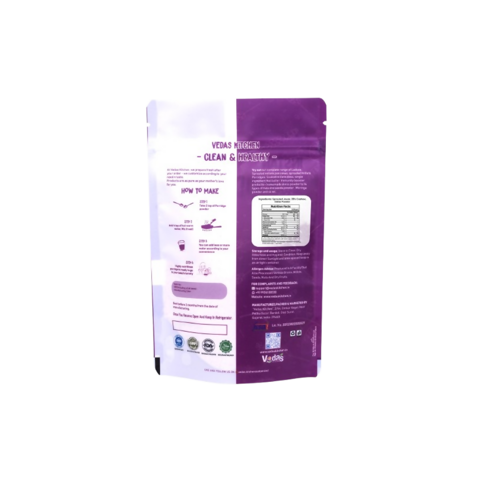 Vedas Kitchen Sprouted Jowar Cashew Instant Porridge - Dista