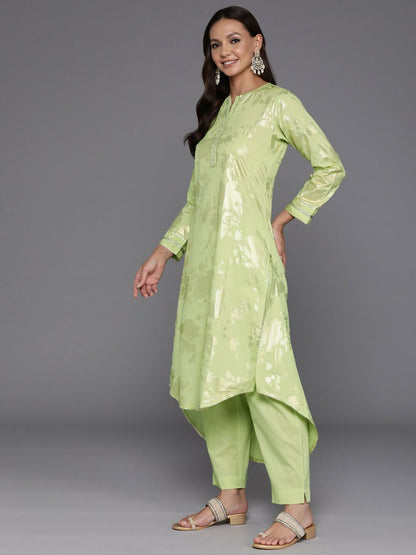 Ahalyaa Women's Traditional wear Kurta Set - Green - Distacart