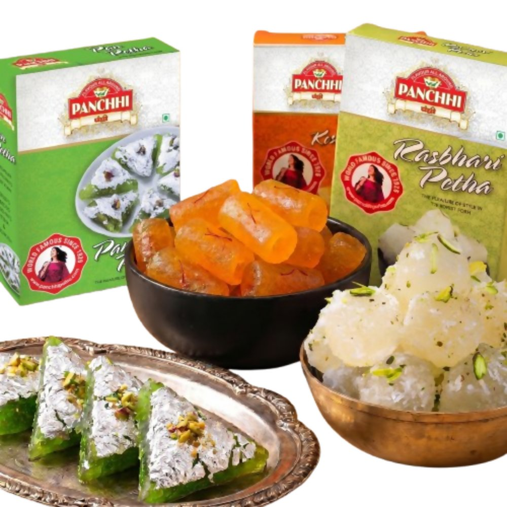 PANCHHI Pan Petha,Kesar Angoori & Rasbhari Petha - Dista
