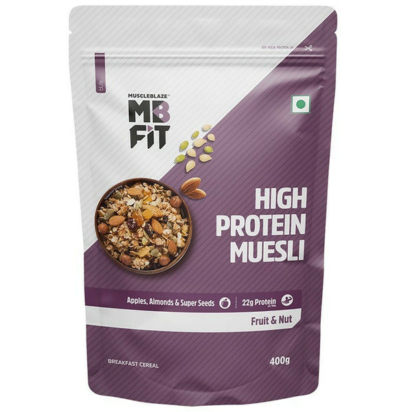 MuscleBlaze Fit High Protein Muesli - Fruits & Nut - Distacart