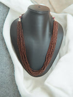 Thumbnail for Inhanns Bloom Handmade Beaded Only Necklace - 12 Layers - Coffee Necklace - Distacart