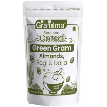 By Grandma Veggies & Nuts – Sprouted Cereal Green Gram, Almond, Ragi and Dalia - Distacart