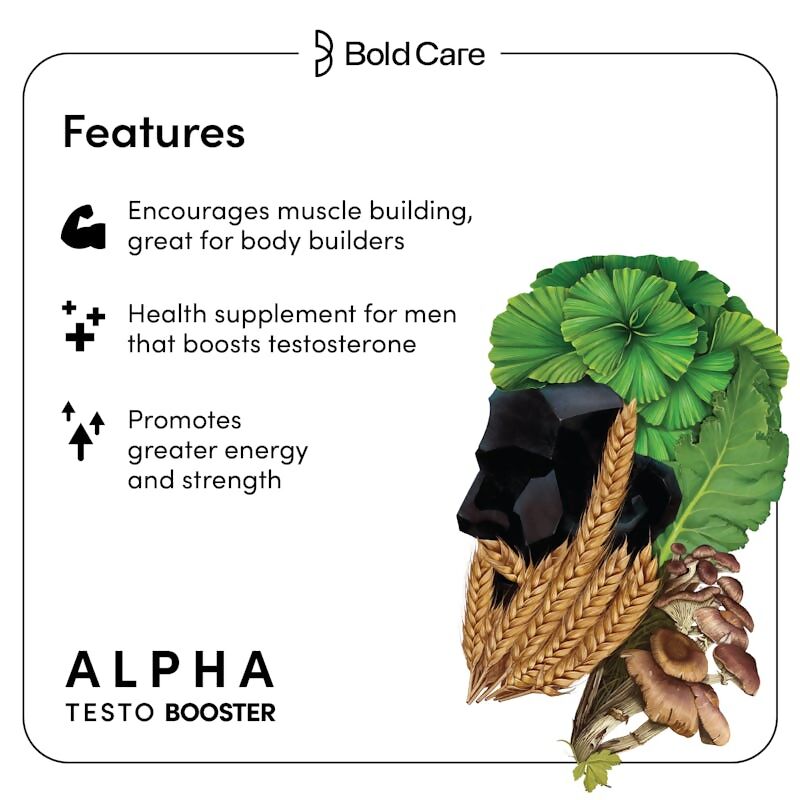 Bold Care Alpha Natural Testo Booster Tablets - Distacart