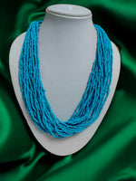 Thumbnail for Inhanns Handmade Beaded Multilayer Necklace, 20 Layers - Skay Blue - Distacart