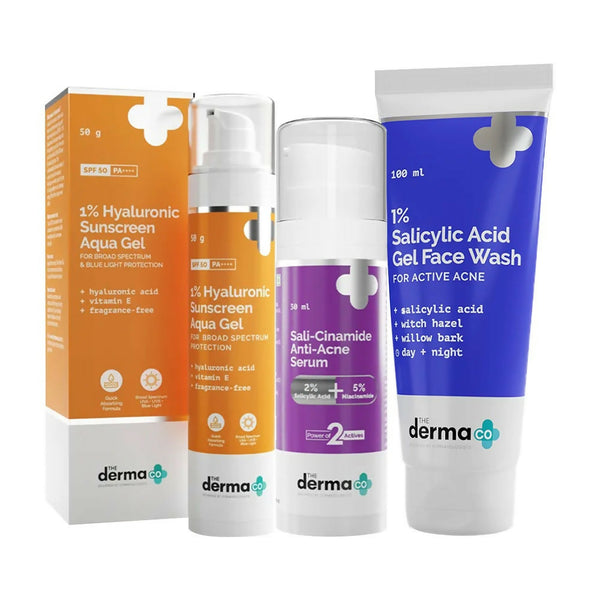 The Derma Co Skin Care Kit for Active Acne - Distacart