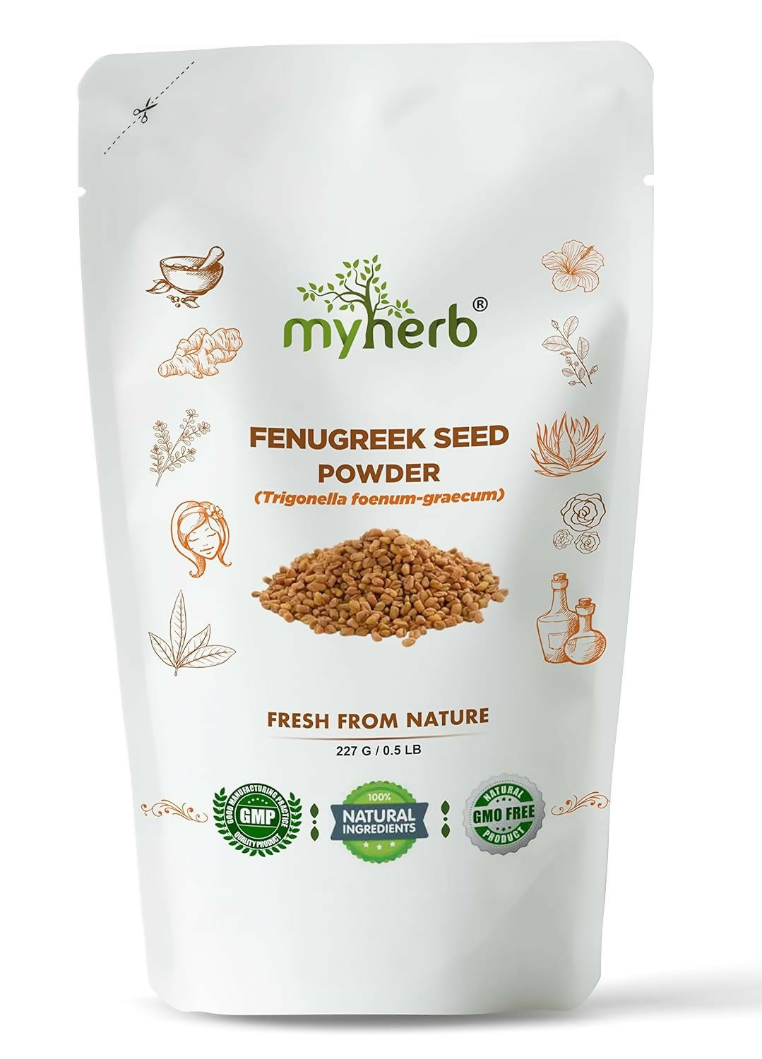 Myherb Natural Organic Fenugreek Methi Seed Powder - Distacart