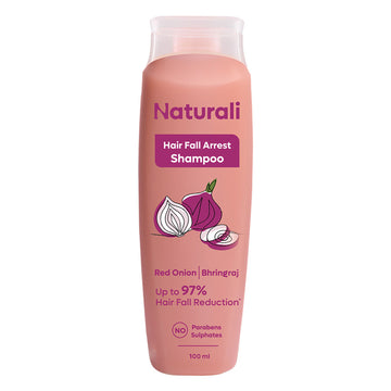 Naturali Hairfall Arrest Shampoo With Red Onion & Bhringraj, Sulphate & Paraben-Free Shampoo - Distacart