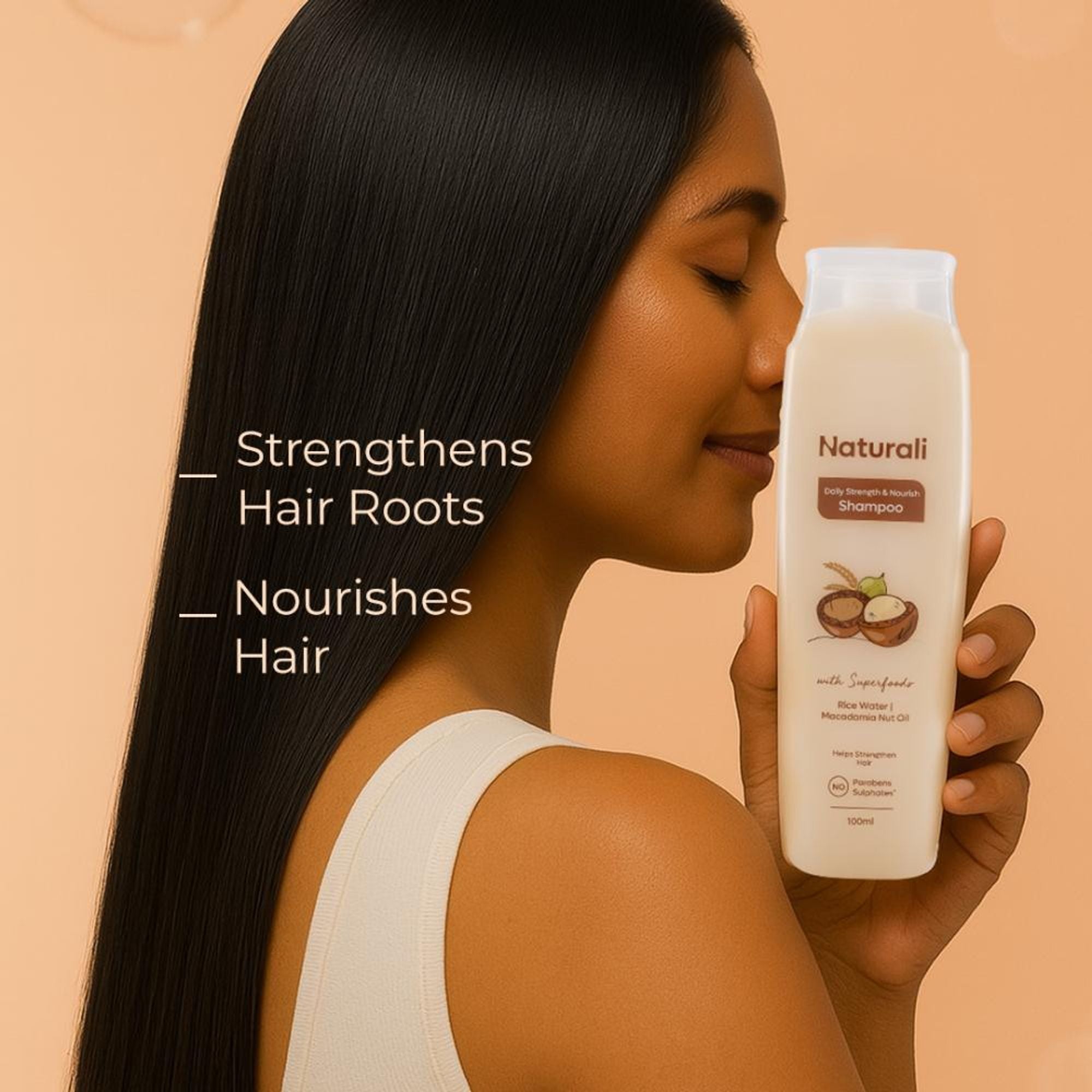 Naturali Daily Strength & Nourish Shampoo, Nourishes & Strengthens Hair - Distacart