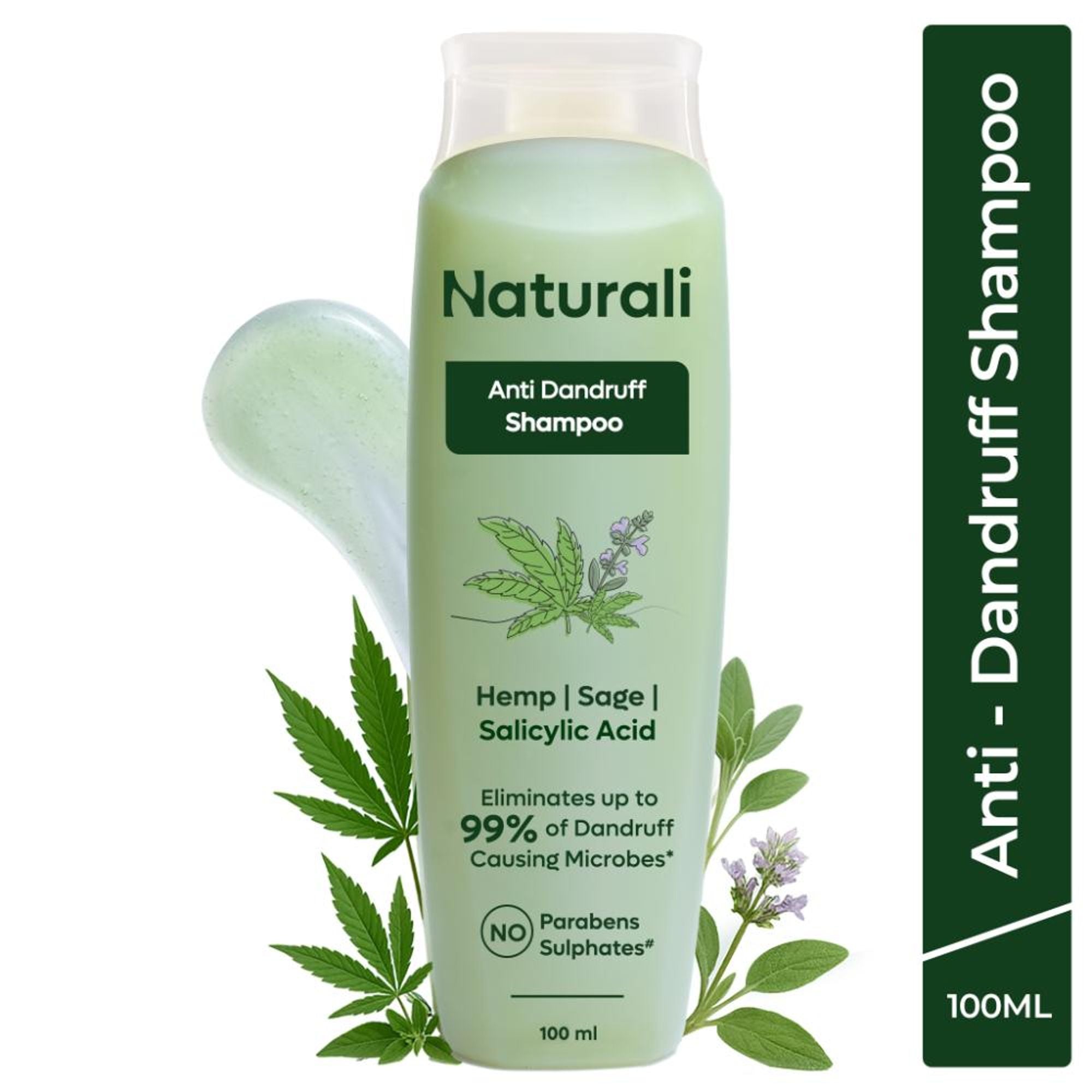 Naturali Anti-Dandruff Shampoo With Hemp, Sage & Salicylic Acid