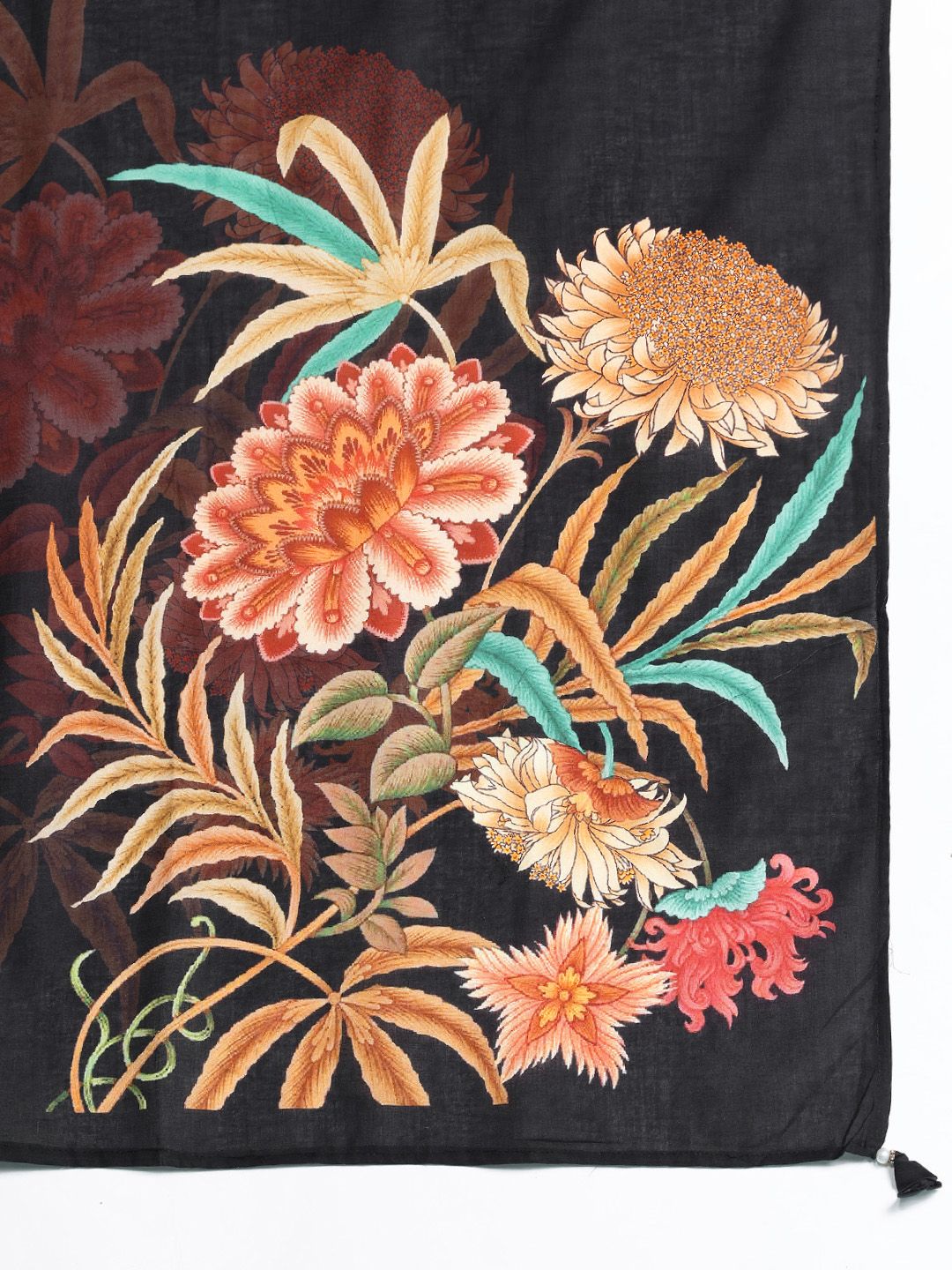 Indo Era Women Floral Printed Pure Cotton Kurta with Trousers & With Dupatta