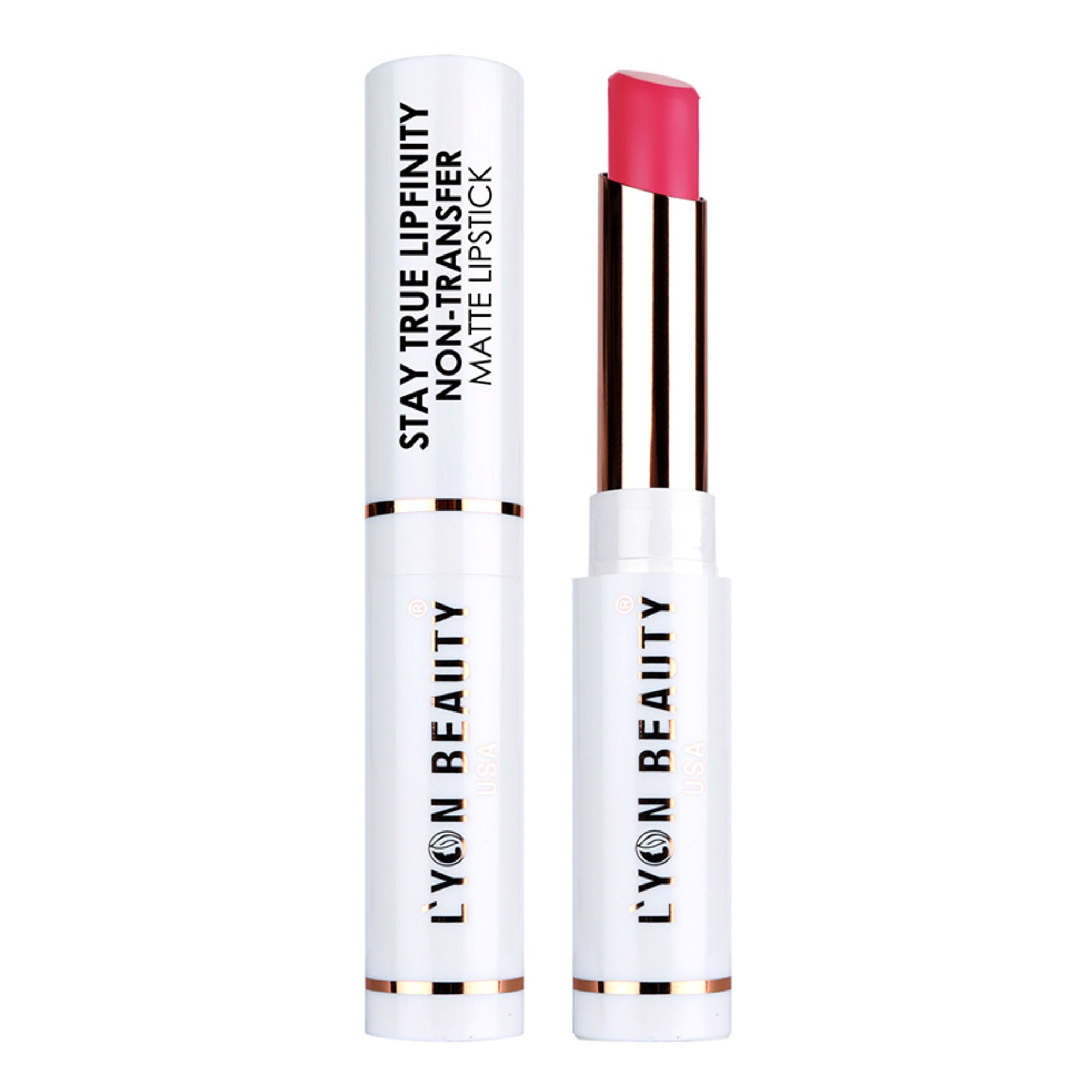 Lyon Beauty Stay True Lipfinity Non Transfer Matte Lipstick - Magenta 03 - Distacart