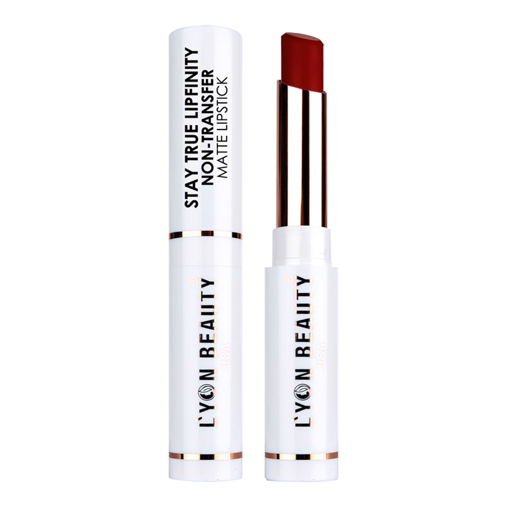 Lyon Beauty Stay True Lipfinity Non Transfer Matte Lipstick - Red Russian 09 - Distacart
