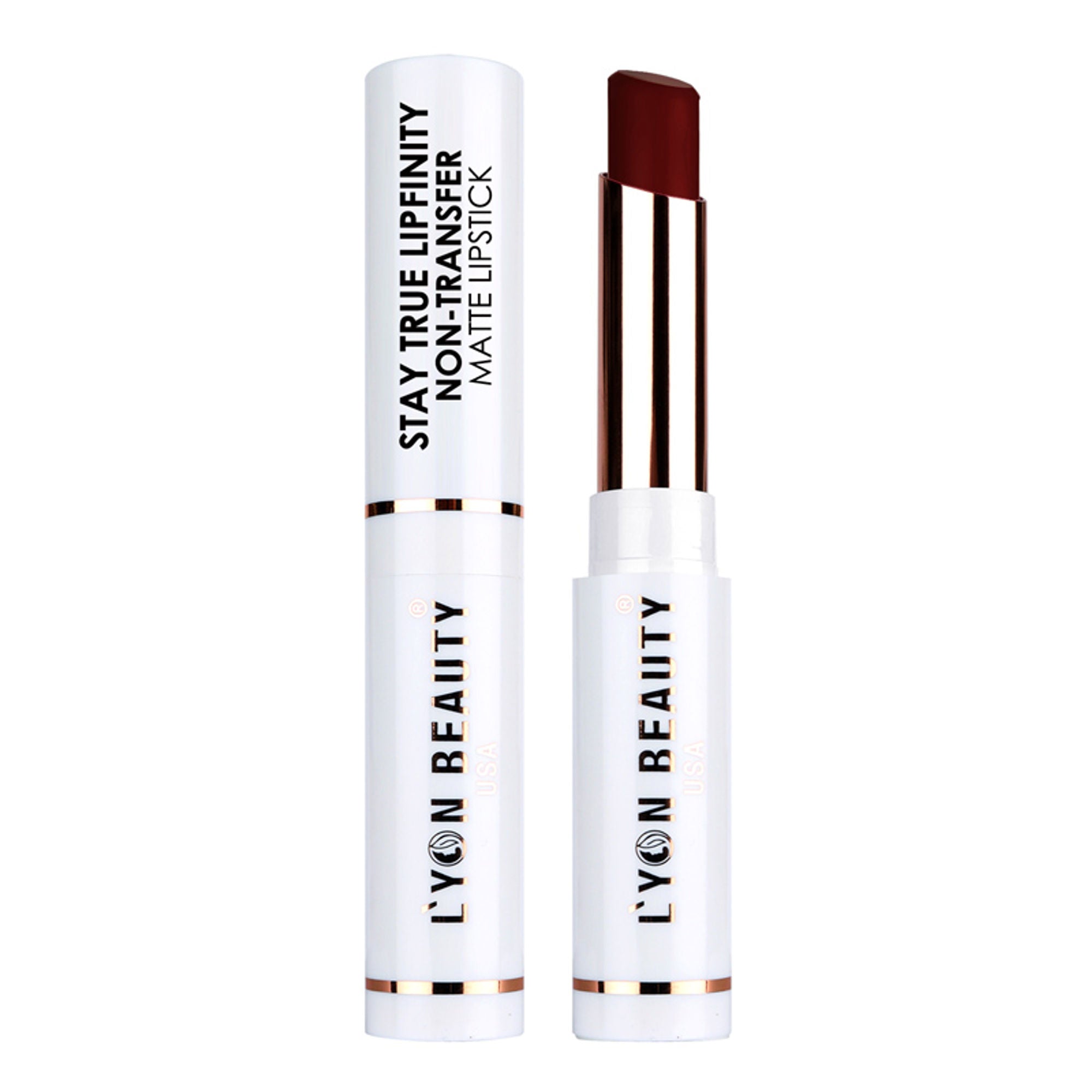 Lyon Beauty Stay True Lipfinity Non Transfer Matte Lipstick - Maroon 10 - Distacart
