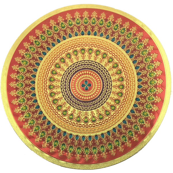 Stickerbazaar Micro Golden Embossing Rangoli Stickers - Distacart