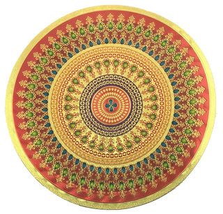 Stickerbazaar Micro Golden Embossing Rangoli Stickers - Distacart