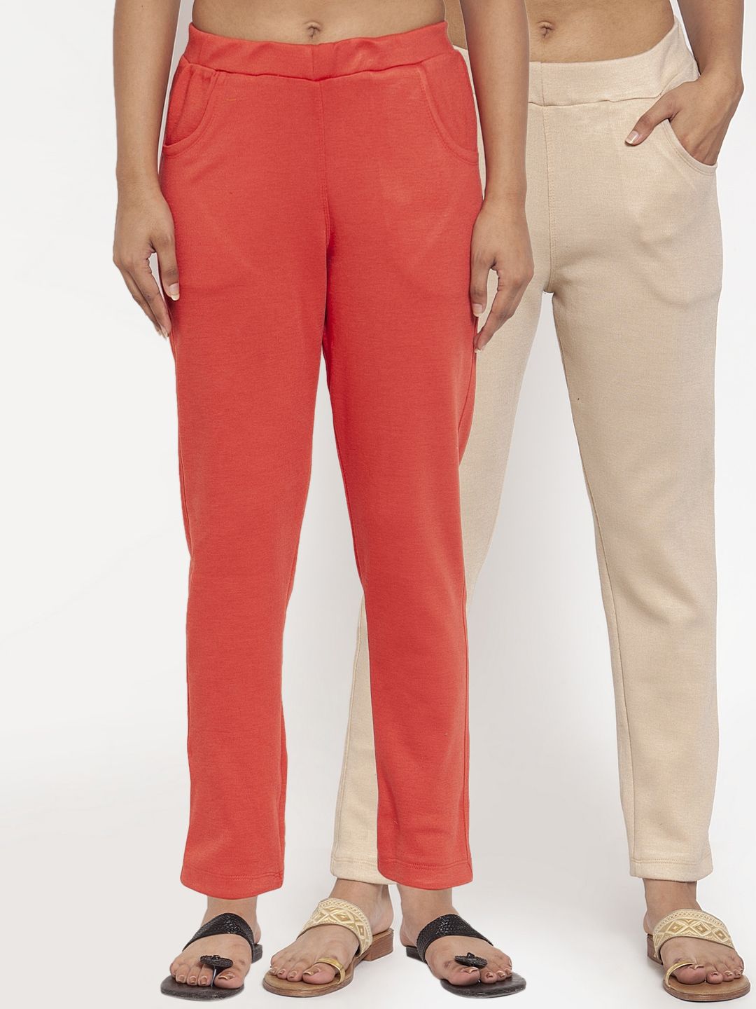 TAG 7 Women Pack of 2 Solid Leggings - Distacart