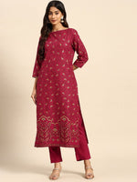 Thumbnail for All About You Ethnic Motifs Printed Regular Kurta with Trousers - Distacart