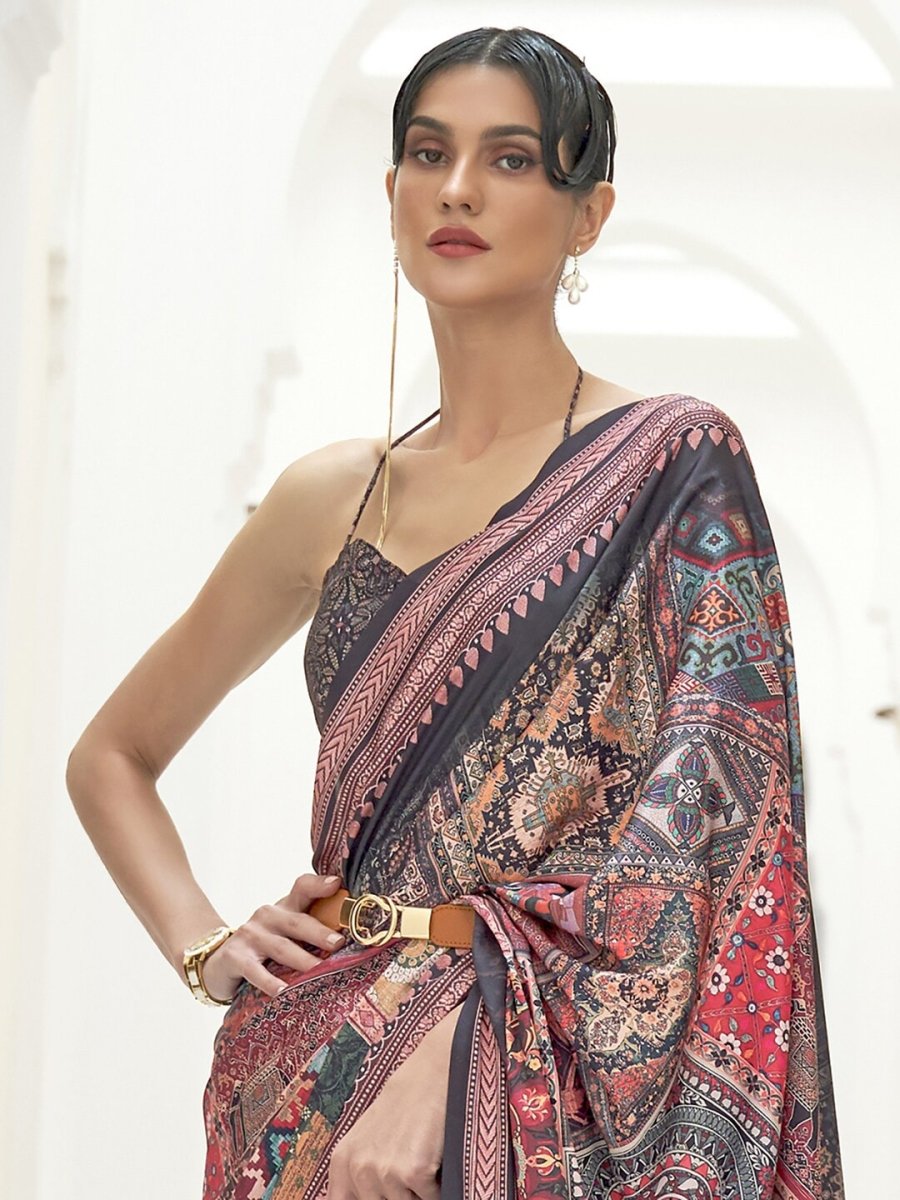 Anouk Kalamkari Pochampally Saree - Distacart