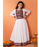 Thumbnail for Joban Fashion Girl's White Color Lehenga Choli