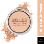 Thumbnail for Swiss Beauty Prime & Fine Matte Pressed Powder - Warm Nude 05