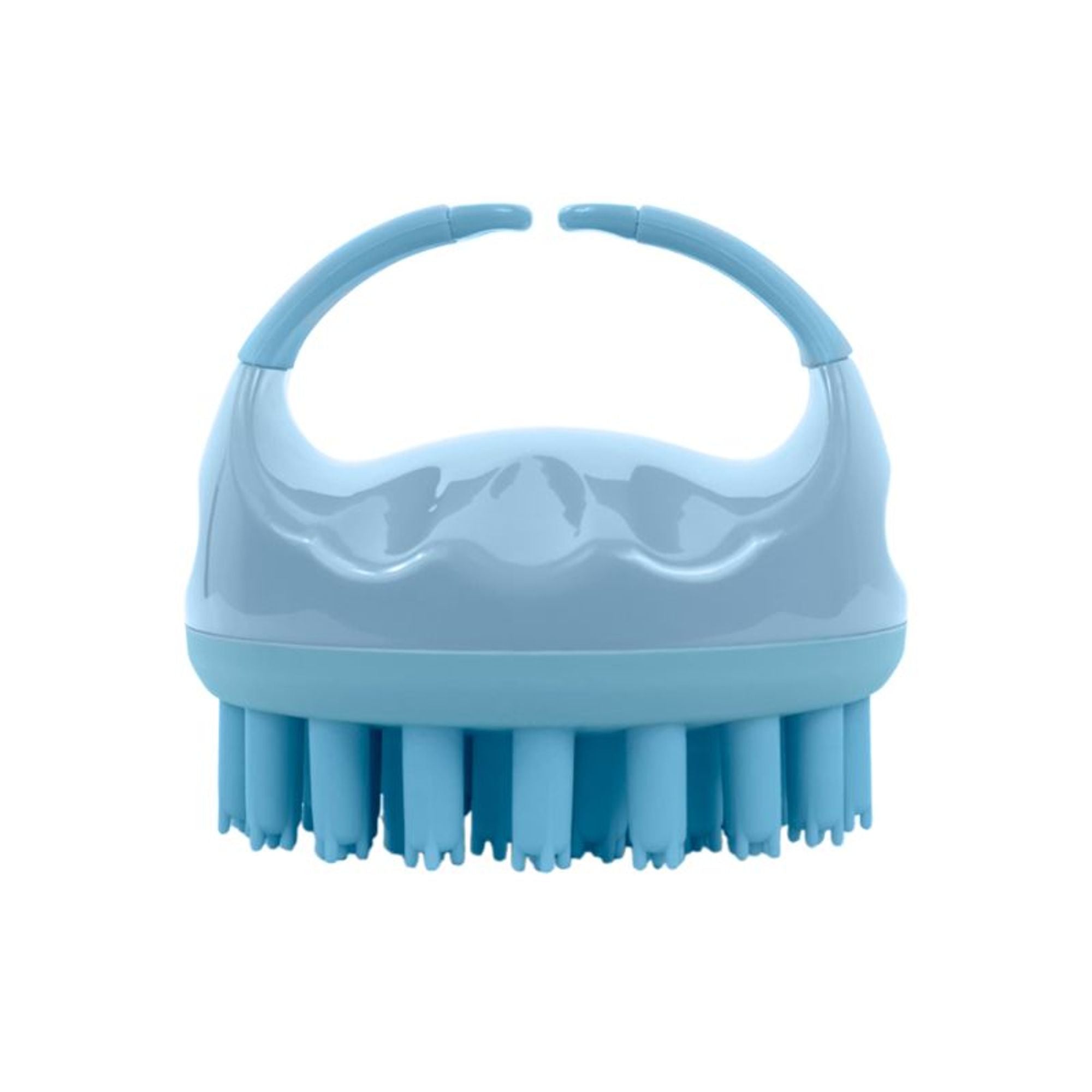 Scalppie Pro Silicon Hair Scalp Massager & Shampoo Brush Scrub - Hair Growth & Anti Dandruff - Blue - Dista