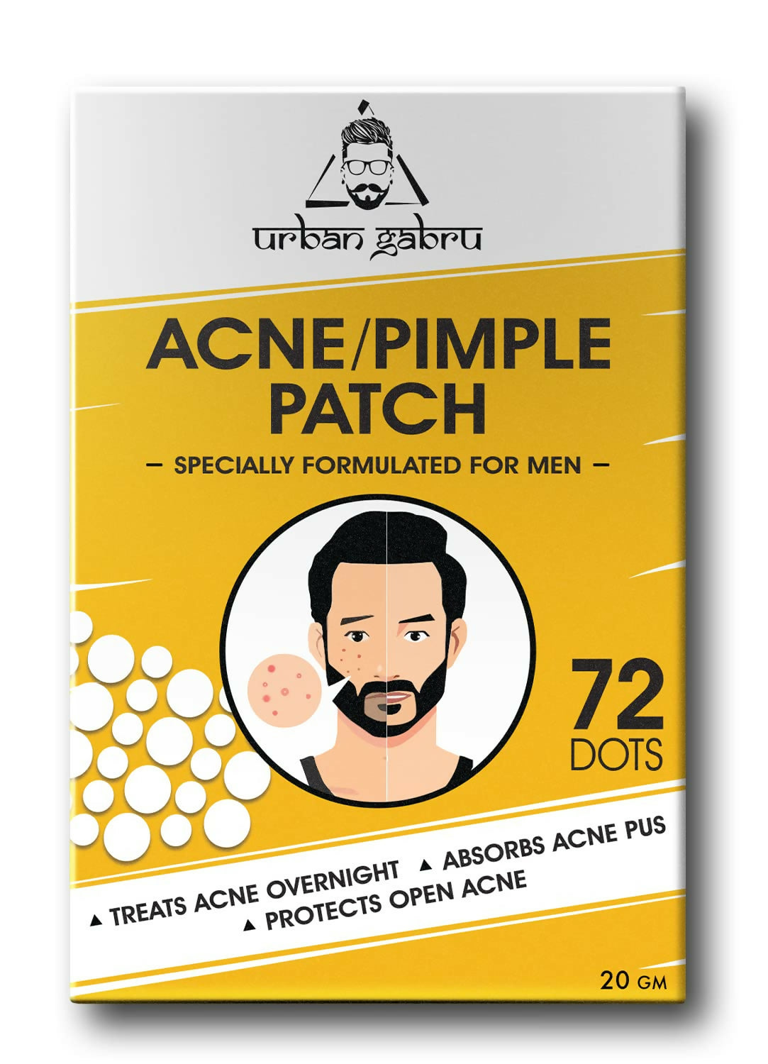 UrbanGabru Acne Pimple Patch - Invisible Facial Stickers Reduces Pimple Overnight - Distacart