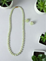 Thumbnail for Inhanns Crystal Bloom – Single Line Necklace + Studs - Mint - Distacart