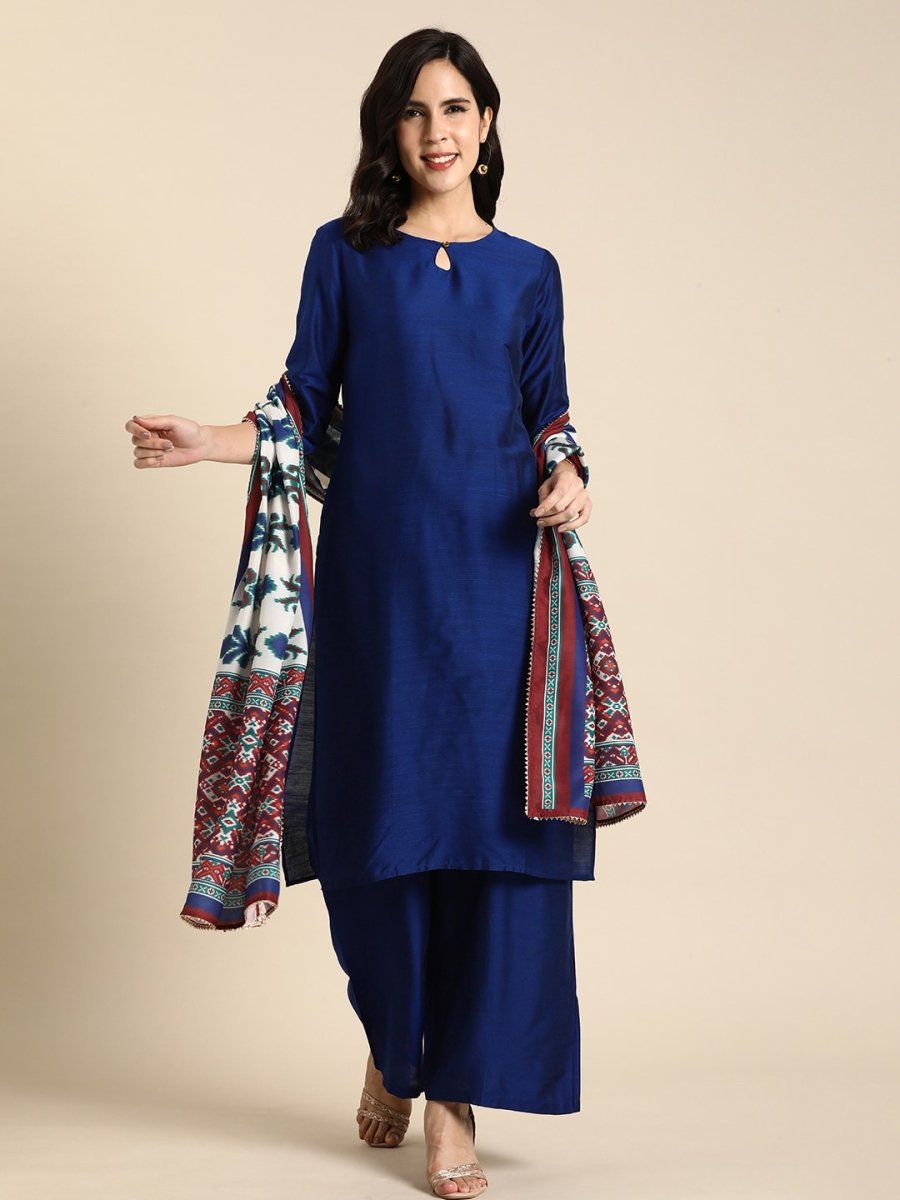 Anouk Women Regular Kurta with Palazzos & With Dupatta - Distacart