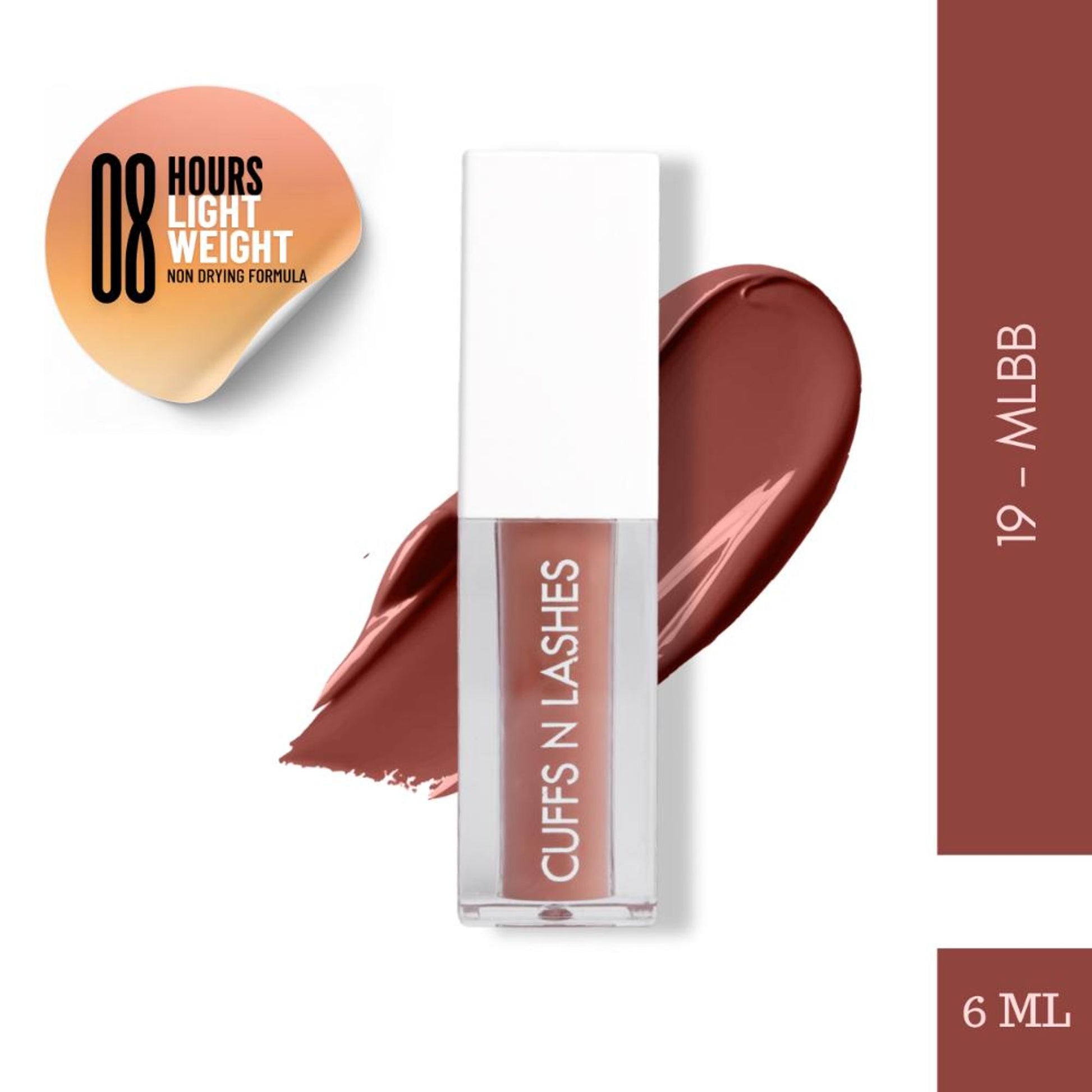 CUFFS N LASHES Matte Liquid Lipstick - 19 MLBB