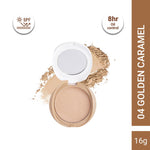 Thumbnail for CUFFS N LASHES Perfect Finish Pressed Powder Compact With SPF 15 - 04 Golden Caramel