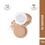 Thumbnail for CUFFS N LASHES Perfect Finish Pressed Powder Compact With SPF 15 - 06 Medium