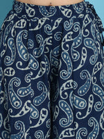 Thumbnail for TAG 7 Women Paisley Printed Flared Palazzos
