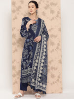 Thumbnail for Anouk Ethnic Motifs Printed Kurta with Trousers & Dupatta - Distacart