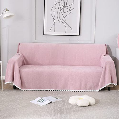 HOKIPO Chenille Sofa Cover Thick and Soft Throw 3 Seater - Dista