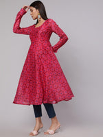 Thumbnail for Aks Tie & Dyed Anarkali Kurta - Distacart
